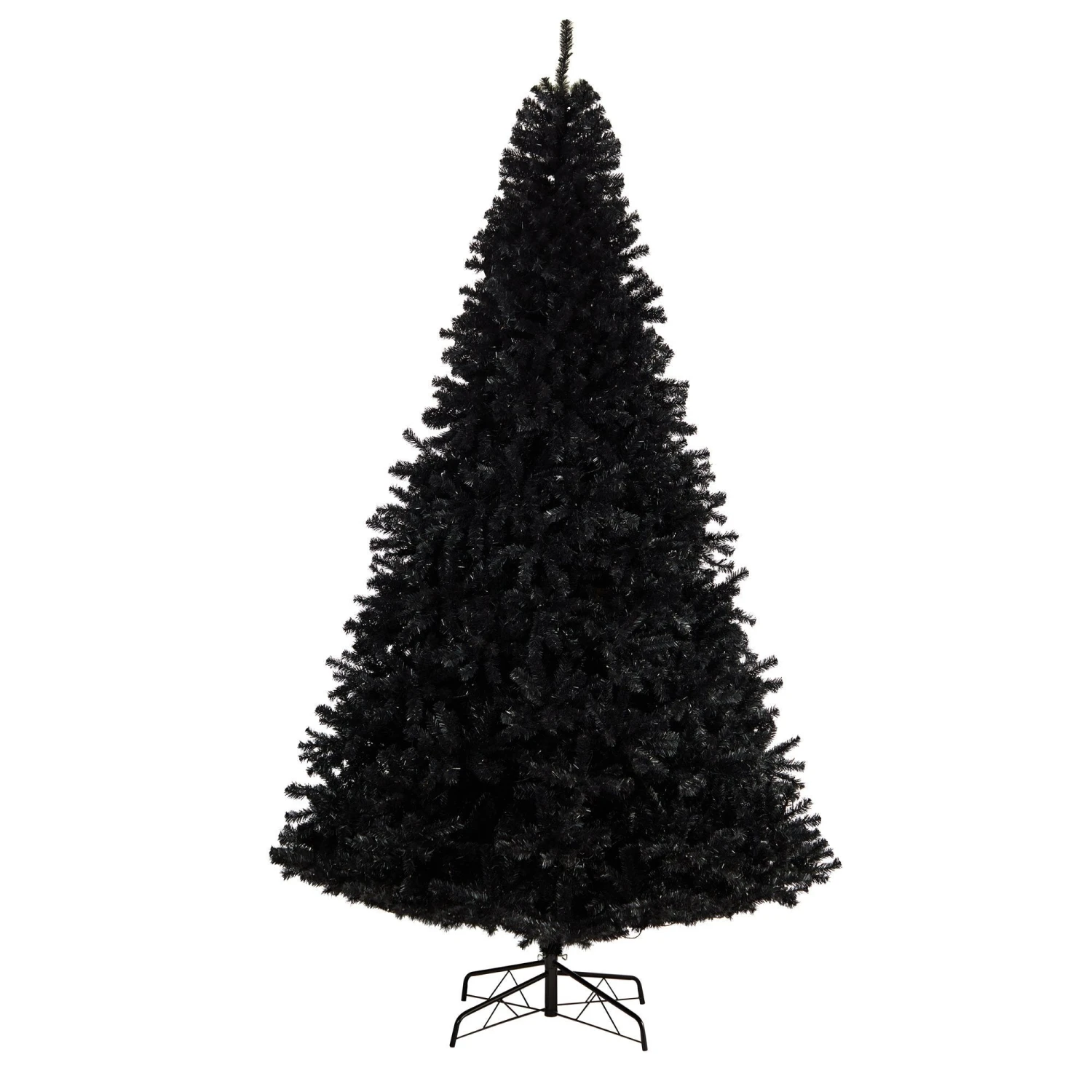 10’ Black Artificial Christmas Tree With 950 Clear LED Lights And 3056 Tips 3 10’ Black Artificial Christmas Tree With 950 Clear LED Lights And 3056 Tips - Image 3