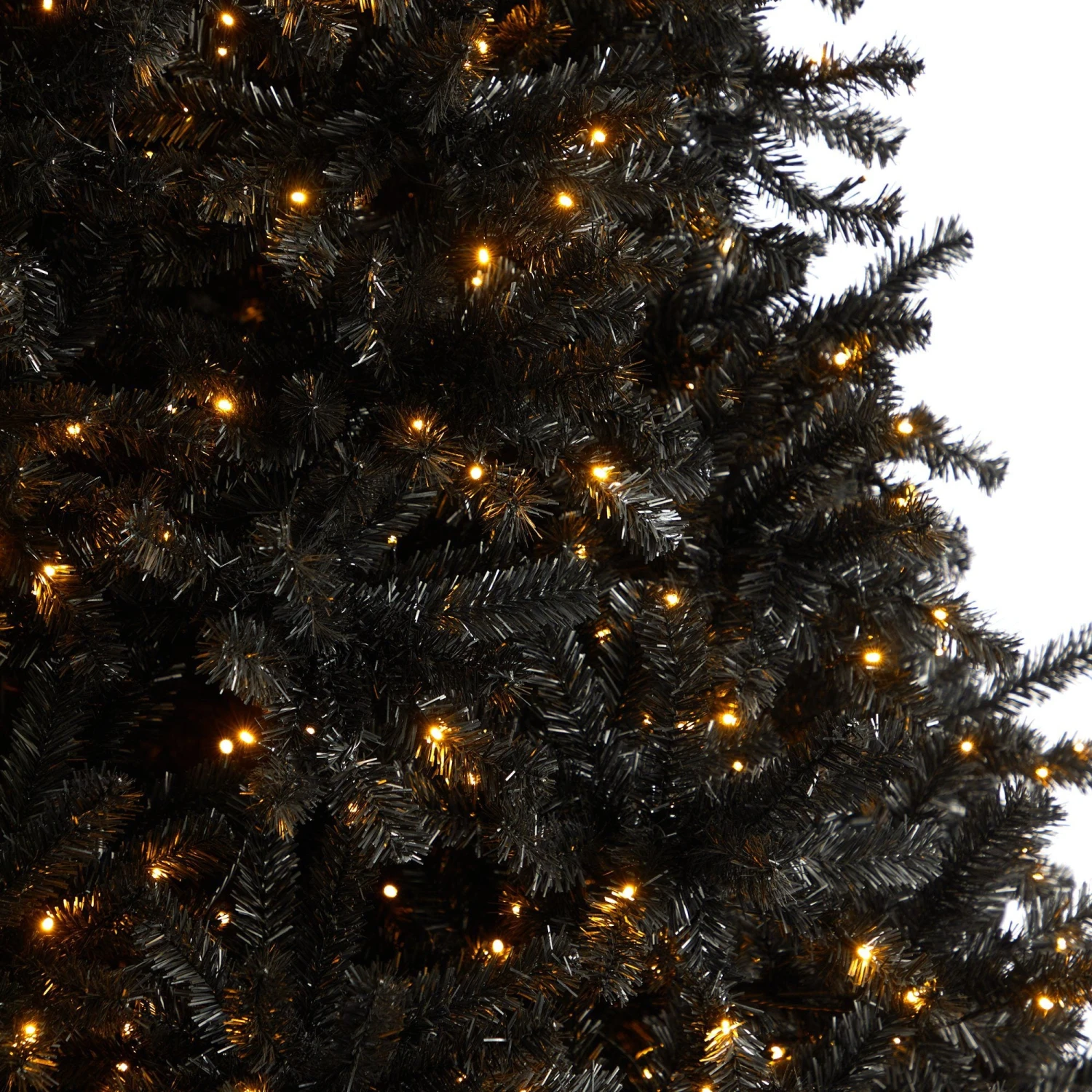 10’ Black Artificial Christmas Tree With 950 Clear LED Lights And 3056 Tips 5 10’ Black Artificial Christmas Tree With 950 Clear LED Lights And 3056 Tips - Image 5