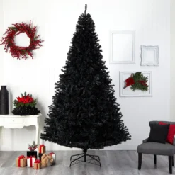 10’ Black Artificial Christmas Tree With 950 Clear LED Lights And 3056 Tips 21 10’ Black Artificial Christmas Tree With 950 Clear LED Lights And 3056 Tips -Cheap Artificial Trees Store artificial 10 black artificial christmas tree with 950 clear led lights and 3056 tips nearly natural 709752