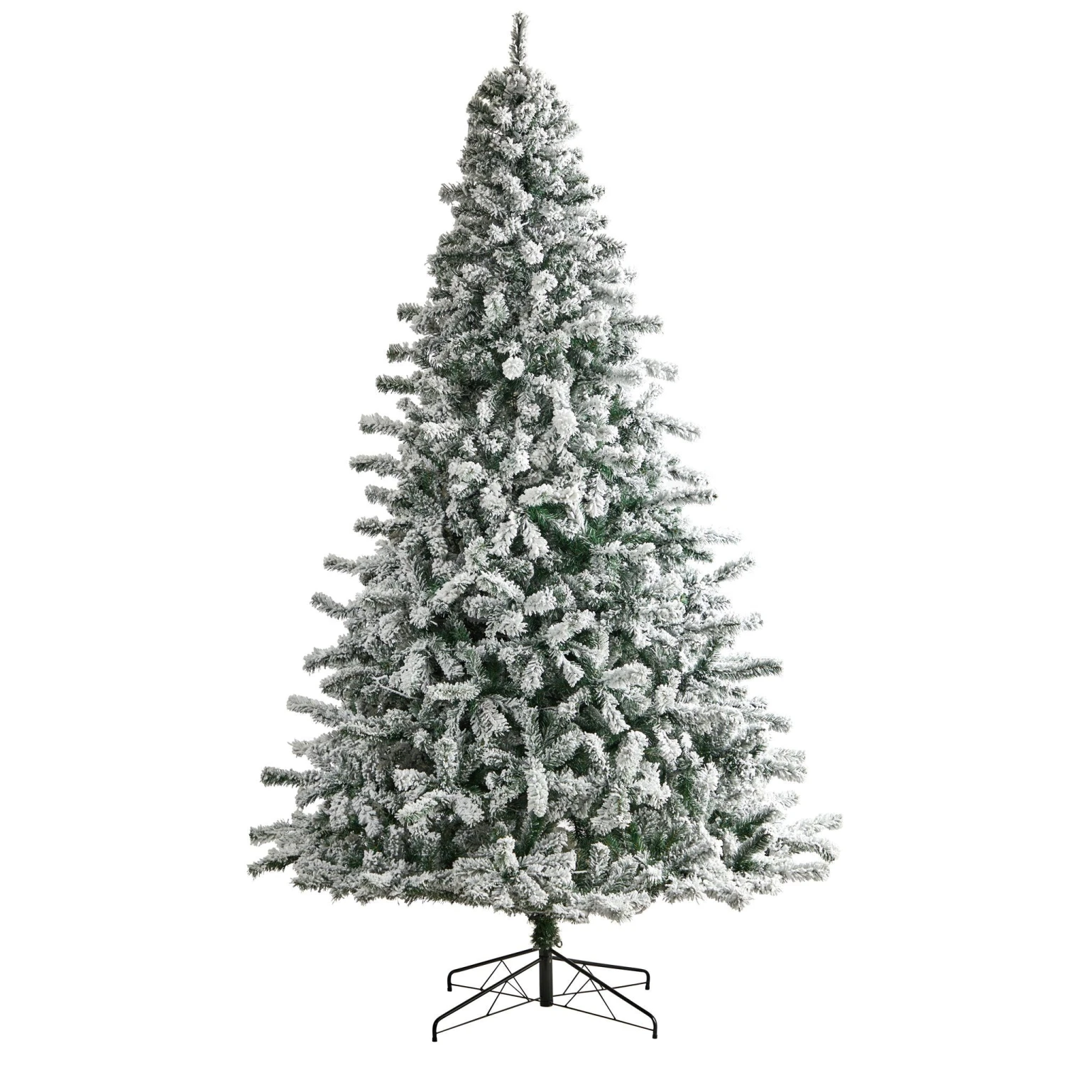 10' Flocked Rock Springs Spruce Christmas Tree With 800 LED Lights And 1880 Bendable Branches 3 10' Flocked Rock Springs Spruce Christmas Tree With 800 LED Lights And 1880 Bendable Branches - Image 3