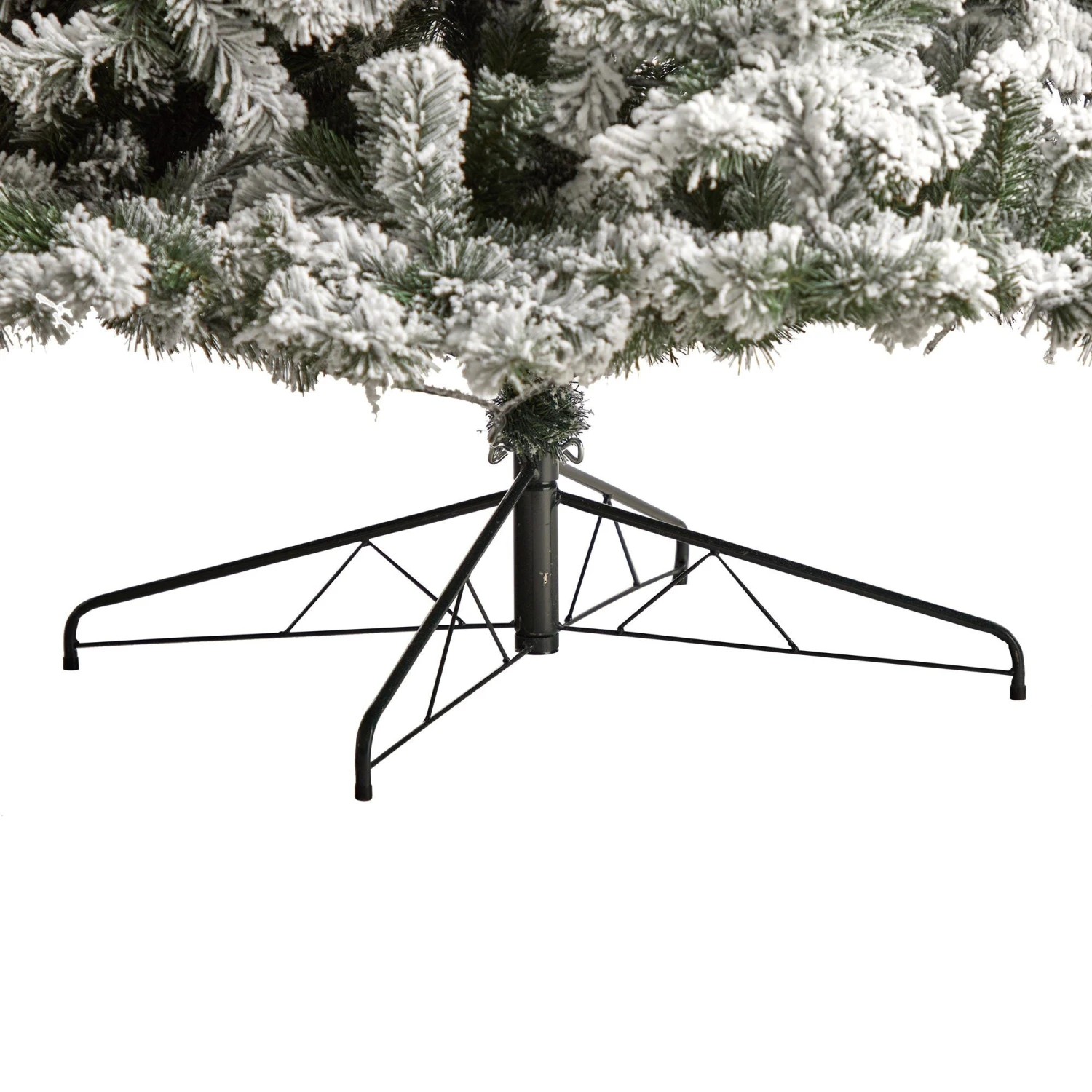 10' Flocked West Virginia Fir Artificial Christmas Tree With 800 Warm White LED Lights And 1680 Tips 6 10' Flocked West Virginia Fir Artificial Christmas Tree With 800 Warm White LED Lights And 1680 Tips - Image 6