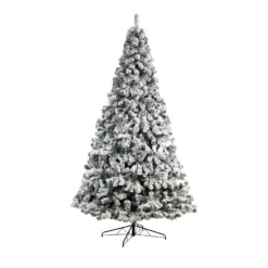 10' Flocked West Virginia Fir Artificial Christmas Tree With 800 Warm White LED Lights And 1680 Tips 10 10' Flocked West Virginia Fir Artificial Christmas Tree With 800 Warm White LED Lights And 1680 Tips -Cheap Artificial Trees Store artificial 10 flocked west virginia fir artificial christmas tree with 800 clear led lights and 1680 tips nearly natural 482607