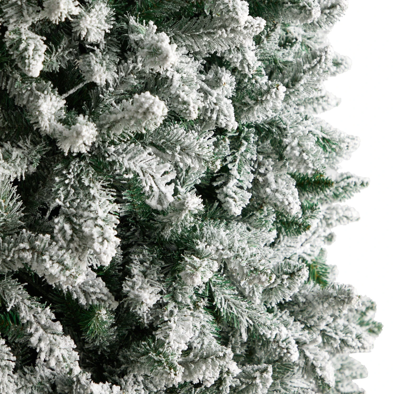 10’ Slim Flocked Montreal Fir Artificial Christmas Tree 5 10’ Slim Flocked Montreal Fir Artificial Christmas Tree - Image 5