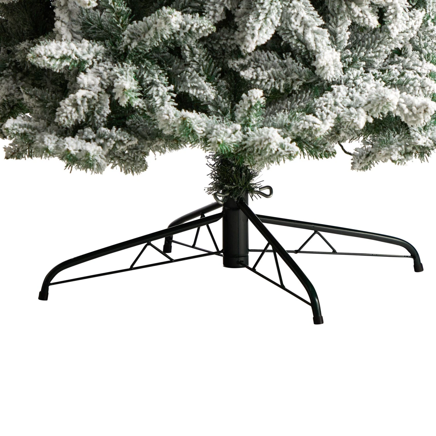 10’ Slim Flocked Montreal Fir Artificial Christmas Tree 6 10’ Slim Flocked Montreal Fir Artificial Christmas Tree - Image 6