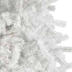 11' White Artificial Christmas Tree With 2720 Bendable Branches And 1000 LED Lights -Cheap Artificial Trees Store artificial 11 white artificial christmas tree with 2720 bendable branches and 1000 led lights nearly natural 675622