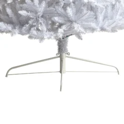 12’ Slim White Artificial Christmas Tree With 1100 Warm White LED Lights And 3235 Bendable Branches -Cheap Artificial Trees Store artificial 12 slim white artificial christmas tree with 1100 warm white led lights and 3235 bendable branches nearly natural 765263