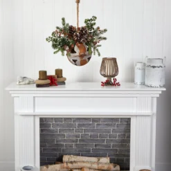 16” Holiday Christmas Jumbo Metal Bell Ornament With Artificial Holly, Berries And Pine -Cheap Artificial Trees Store artificial 16 holiday christmas jumbo metal bell ornament with artificial holly berries and pine nearly natural 512775