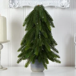 17” Pine Artificial Christmas Tree In Decorative Planter 6 17” Pine Artificial Christmas Tree In Decorative Planter -Cheap Artificial Trees Store artificial 17 christmas pine artificial tree in decorative planter nearly natural 269716