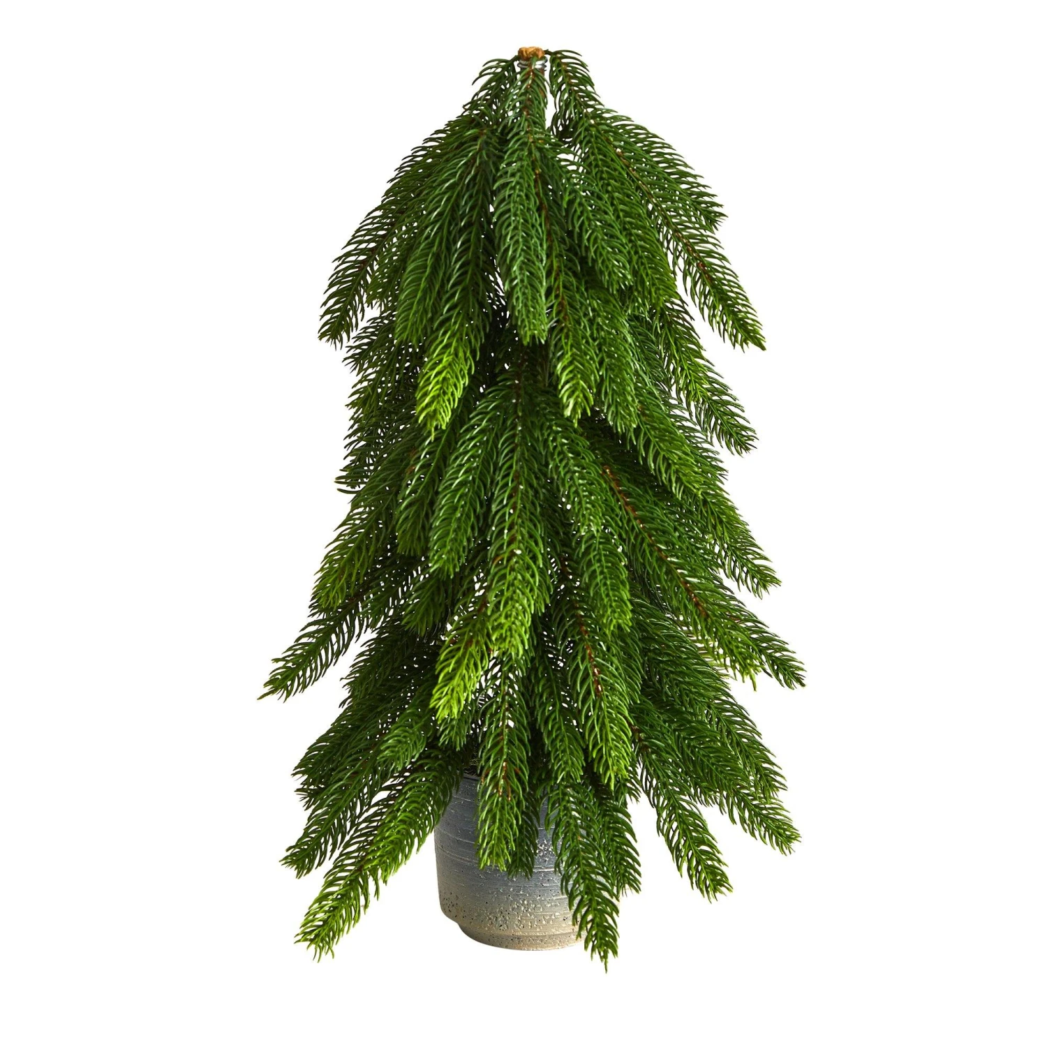 17” Pine Artificial Christmas Tree In Decorative Planter 1 17” Pine Artificial Christmas Tree In Decorative Planter