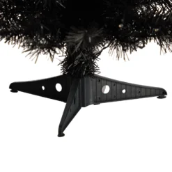 2’ Black Artificial Christmas Tree With 35 LED Lights And 72 Bendable Branches -Cheap Artificial Trees Store artificial 2 black artificial christmas tree with 35 led lights and 72 bendable branches nearly natural 800258