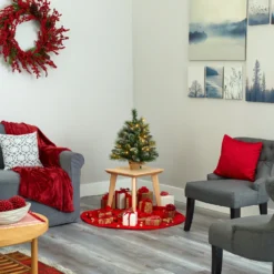 2’ Frosted Pine Artificial Christmas Tree With 35 Clear LED Lights, Pinecones And Burlap Base 13 2’ Frosted Pine Artificial Christmas Tree With 35 Clear LED Lights, Pinecones And Burlap Base -Cheap Artificial Trees Store artificial 2 frosted pine artificial christmas tree with 35 clear led lights pinecones and burlap base nearly natural 810079