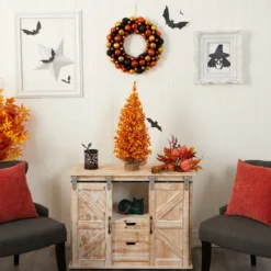 2' Harvest Halloween Artificial Christmas Tree Pre-Lit With 50 LED Lights In Burlap Base 13 2' Harvest Halloween Artificial Christmas Tree Pre-Lit With 50 LED Lights In Burlap Base -Cheap Artificial Trees Store artificial 2 harvest halloween artificial christmas tree pre lit with 50 led lights in burlap base nearly natural 158168