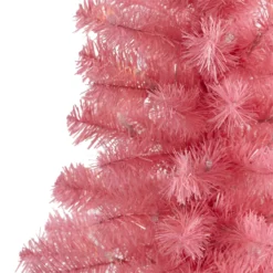 2’ Pink Artificial Christmas Tree With 35 LED Lights And 72 Bendable Branches -Cheap Artificial Trees Store artificial 2 pink artificial christmas tree with 35 led lights and 72 bendable branches nearly natural 827122