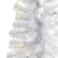 2’ White Artificial Christmas Tree With 35 LED Lights And 72 Bendable Branches 8 2’ White Artificial Christmas Tree With 35 LED Lights And 72 Bendable Branches -Cheap Artificial Trees Store artificial 2 white artificial christmas tree with 35 led lights and 72 bendable branches nearly natural 155483