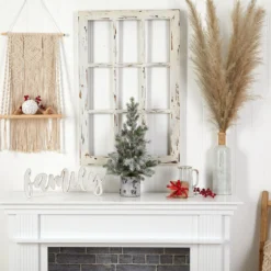 24” Flocked Artificial Christmas Tree In Decorative Birch Bark Planter -Cheap Artificial Trees Store artificial 24 flocked christmas artificial tree in decorative birch bark planter with 30 led lights nearly natural 680201