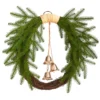 24” Holiday Christmas Pine And Bells Wreath