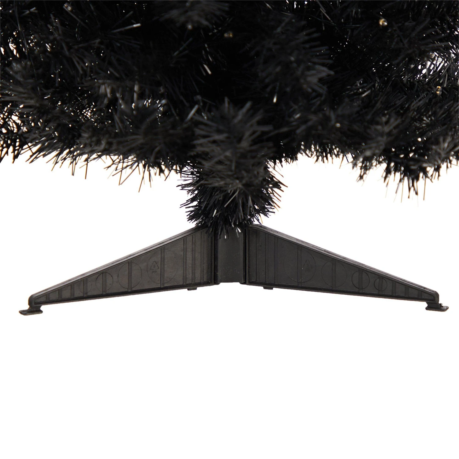 3’ Black Artificial Christmas Tree With 50 LED Lights And 118 Bendable Branches 6 3’ Black Artificial Christmas Tree With 50 LED Lights And 118 Bendable Branches - Image 6