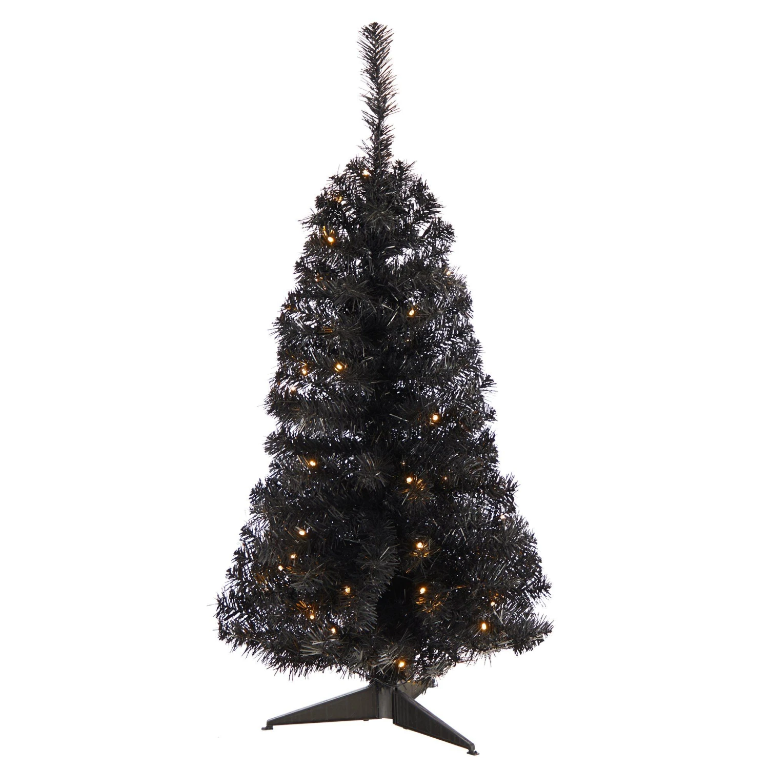 3’ Black Artificial Christmas Tree With 50 LED Lights And 118 Bendable Branches 1 3’ Black Artificial Christmas Tree With 50 LED Lights And 118 Bendable Branches