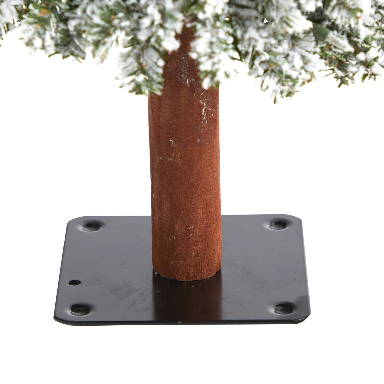 3’ Flocked Grand Alpine Artificial Christmas Tree With 50 Lights And 193 Branches On Natural Trunk 7 3’ Flocked Grand Alpine Artificial Christmas Tree With 50 Lights And 193 Branches On Natural Trunk - Image 7