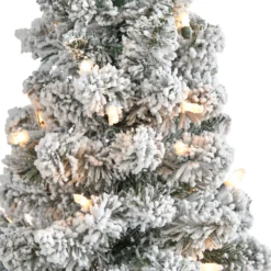 3’ Flocked Pencil Artificial Christmas Tree With 50 Clear Lights And 132 Bendable Branches 12 3’ Flocked Pencil Artificial Christmas Tree With 50 Clear Lights And 132 Bendable Branches -Cheap Artificial Trees Store artificial 3 flocked pencil artificial christmas tree with 50 clear lights and 132 bendable branches nearly natural 347084