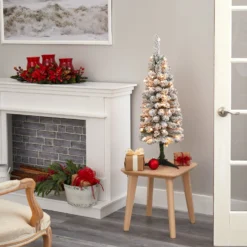 3’ Flocked Pencil Artificial Christmas Tree With 50 Clear Lights And 132 Bendable Branches 9 3’ Flocked Pencil Artificial Christmas Tree With 50 Clear Lights And 132 Bendable Branches -Cheap Artificial Trees Store artificial 3 flocked pencil artificial christmas tree with 50 clear lights and 132 bendable branches nearly natural 425378