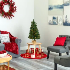 3’ Fraser Fir “Natural Look” Artificial Christmas Tree With 50 Clear LED Lights, Pinecones, A Burlap Base And 90 Bendable Branches 11 3’ Fraser Fir “Natural Look” Artificial Christmas Tree With 50 Clear LED Lights, Pinecones, A Burlap Base And 90 Bendable Branches -Cheap Artificial Trees Store artificial 3 fraser fir natural look artificial christmas tree with 50 clear led lights pinecones a burlap base and 90 bendable branches nearly natural 397978