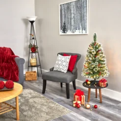 3’ Frosted Swiss Pine Artificial Christmas Tree With 50 Clear LED Lights And Berries 12 3’ Frosted Swiss Pine Artificial Christmas Tree With 50 Clear LED Lights And Berries -Cheap Artificial Trees Store artificial 3 frosted swiss pine artificial christmas tree with 50 clear led lights and berries nearly natural 440415