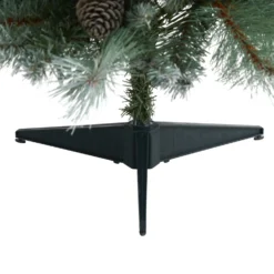 3’ Frosted Tip British Columbia Mountain Pine Artificial Christmas Tree With 50 Clear Lights, Pine Cones And 112 Bendable Branches -Cheap Artificial Trees Store artificial 3 frosted tip british columbia mountain pine artificial christmas tree with 50 clear lights pine c nearly natural 267607