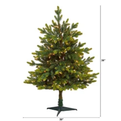 3’ North Carolina Fir Artificial Christmas Tree With 150 Clear Lights And 563 Bendable Branches -Cheap Artificial Trees Store artificial 3 north carolina fir artificial christmas tree with 150 clear lights and 563 bendable branches nearly natural 569397