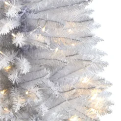 3’ Slim White Artificial Christmas Tree With 50 Warm White LED Lights And 161 Bendable Branches 11 3’ Slim White Artificial Christmas Tree With 50 Warm White LED Lights And 161 Bendable Branches -Cheap Artificial Trees Store artificial 3 slim white artificial christmas tree with 50 warm white led lights and 161 bendable branches nearly natural 110258