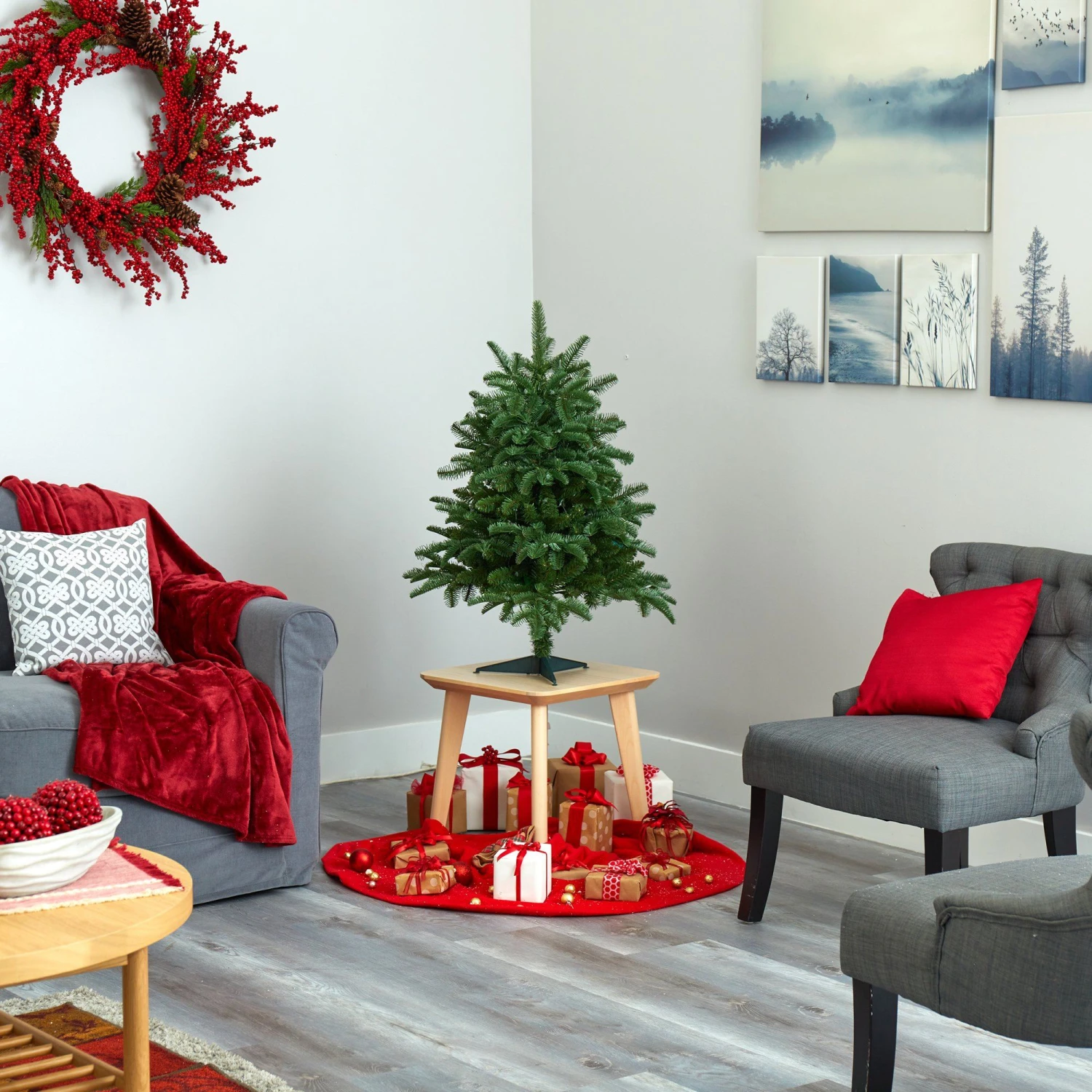 3’ South Carolina Spruce Artificial Christmas Tree With 100 White Warm Light And 458 Bendable Branches 7 3’ South Carolina Spruce Artificial Christmas Tree With 100 White Warm Light And 458 Bendable Branches - Image 7