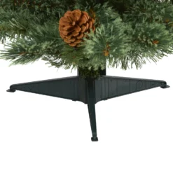 3’ White Mountain Pine Artificial Christmas Tree With 50 Clear LED Lights And Pine Cones -Cheap Artificial Trees Store artificial 3 white mountain pine artificial christmas tree with 50 clear led lights and pine cones nearly natural 211871