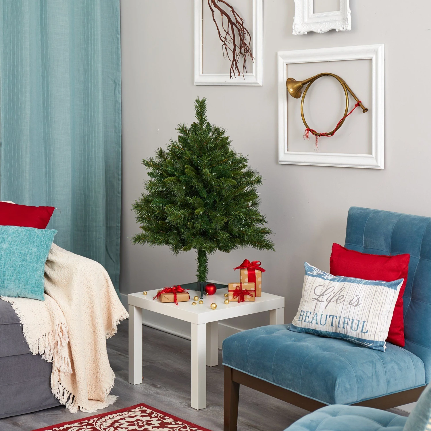 3’ Wyoming Mixed Pine Artificial Christmas Tree With 150 Clear Lights And 270 Bendable Branches 5 3’ Wyoming Mixed Pine Artificial Christmas Tree With 150 Clear Lights And 270 Bendable Branches - Image 5