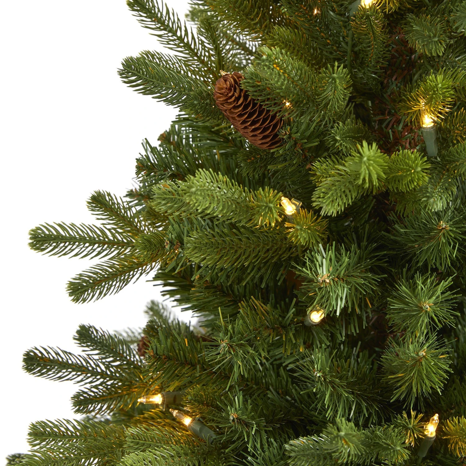3’ Yukon Mountain Fir Artificial Christmas Tree With 50 Clear Lights And Pine Cones 3 3’ Yukon Mountain Fir Artificial Christmas Tree With 50 Clear Lights And Pine Cones - Image 3