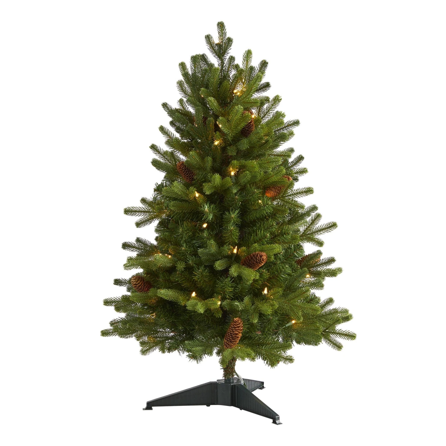 3’ Yukon Mountain Fir Artificial Christmas Tree With 50 Clear Lights And Pine Cones 1 3’ Yukon Mountain Fir Artificial Christmas Tree With 50 Clear Lights And Pine Cones
