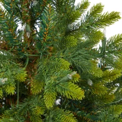 3.5’ North Carolina Fir Artificial Christmas Tree With 150 Clear Lights And 563 Bendable Branches In Gray Planter With Stand 12 3.5’ North Carolina Fir Artificial Christmas Tree With 150 Clear Lights And 563 Bendable Branches In Gray Planter With Stand -Cheap Artificial Trees Store artificial 35 north carolina fir artificial christmas tree with 150 clear lights and 563 bendable branches in gray planter with stand nearly natural 948039