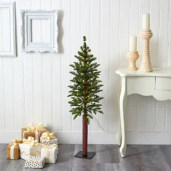 4’ Alaskan Alpine Artificial Christmas Tree With 50 Clear Microdot (Multifunction) LED Lights And 56 Bendable Branches -Cheap Artificial Trees Store artificial 4 alaskan alpine artificial christmas tree with 50 clear microdot multifunction led lights and 56 bendable branches nearly natural 624794