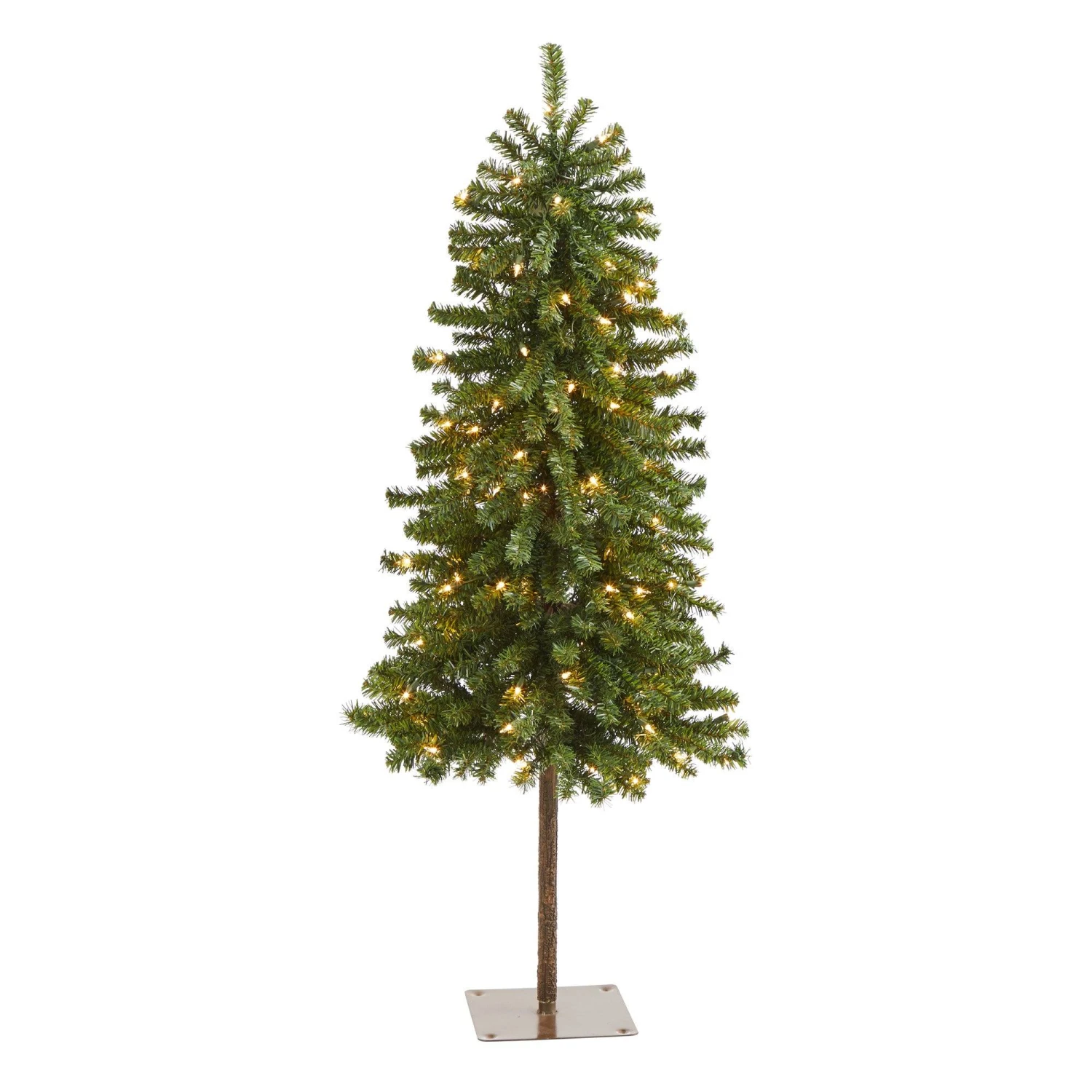 4' Alpine Artificial Christmas Tree With 100 Lights And 260 Bendable Branches 1 4' Alpine Artificial Christmas Tree With 100 Lights And 260 Bendable Branches