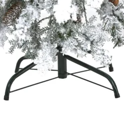 4' Flocked Montana Down Swept Spruce Artificial Christmas Tree With 70 Clear LED Lights -Cheap Artificial Trees Store artificial 4 flocked montana down swept spruce artificial christmas tree with 70 clear led lights nearly natural 121424