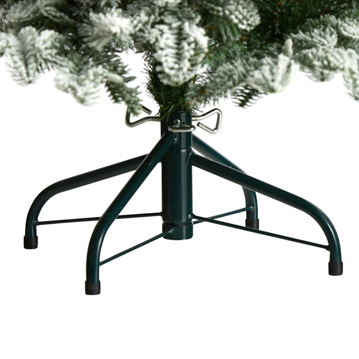 4’ Flocked North Carolina Fir Christmas Tree With 250 Warm White Lights And 779 Bendable Branches 6 4’ Flocked North Carolina Fir Christmas Tree With 250 Warm White Lights And 779 Bendable Branches - Image 6