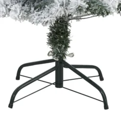 4' Flocked Rock Springs Spruce Artificial Christmas Tree With 100 Clear LED Lights -Cheap Artificial Trees Store artificial 4 flocked rock springs spruce artificial christmas tree with 100 clear led lights nearly natural 926035