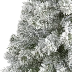 4' Flocked West Virginia Fir Artificial Christmas Tree -Cheap Artificial Trees Store artificial 4 flocked west virginia fir artificial christmas tree nearly natural 714887