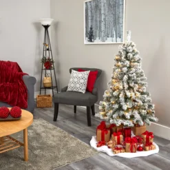 4' Flocked West Virginia Fir Artificial Christmas Tree With 100 Clear LED Lights 12 4' Flocked West Virginia Fir Artificial Christmas Tree With 100 Clear LED Lights -Cheap Artificial Trees Store artificial 4 flocked west virginia fir artificial christmas tree with 100 clear led lights nearly natural 398805