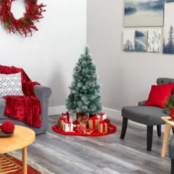 4’ Frosted Tip British Columbia Mountain Pine Artificial Christmas Tree With 100 Clear Lights, Pine Cones And 228 Bendable Branches 13 4’ Frosted Tip British Columbia Mountain Pine Artificial Christmas Tree With 100 Clear Lights, Pine Cones And 228 Bendable Branches -Cheap Artificial Trees Store artificial 4 frosted tip british columbia mountain pine artificial christmas tree with 100 clear lights pine cones and 228 bendable branches nearly natural 937488