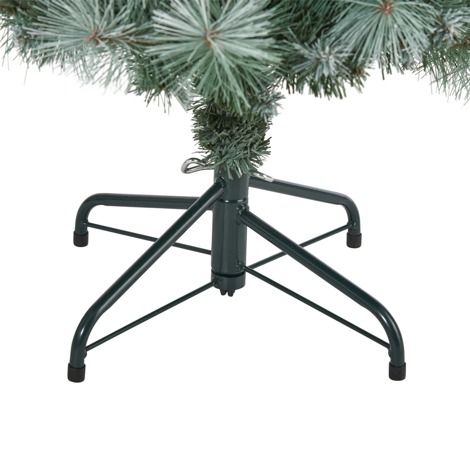 4’ Frosted Tip British Columbia Mountain Pine Artificial Christmas Tree With 100 Clear Lights, Pine Cones And 228 Bendable Branches 4 4’ Frosted Tip British Columbia Mountain Pine Artificial Christmas Tree With 100 Clear Lights, Pine Cones And 228 Bendable Branches - Image 4