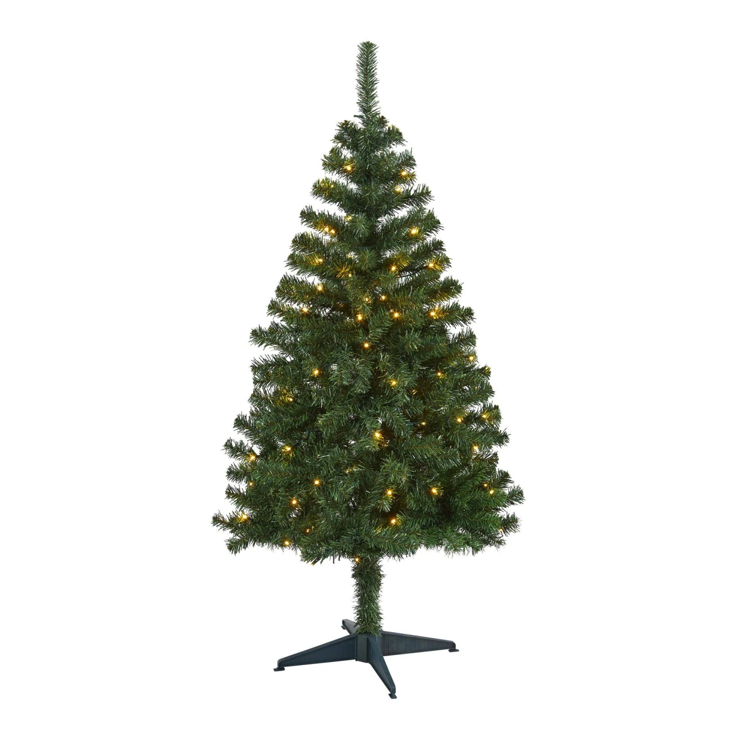 4' Northern Tip Pine Artificial Christmas Tree With 100 Clear LED Lights 1 4' Northern Tip Pine Artificial Christmas Tree With 100 Clear LED Lights