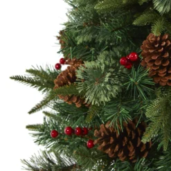 4’ Pine, Pinecone And Berries Artificial Christmas Tree In Decorative Urn -Cheap Artificial Trees Store artificial 4 pine pinecone and berries artificial christmas tree in decorative urn nearly natural 888761