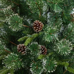4’ Snowed Tipped Clermont Pine Artificial Christmas Tree 13 4’ Snowed Tipped Clermont Pine Artificial Christmas Tree -Cheap Artificial Trees Store artificial 4 snowed tipped clermont mixed pine tree with 200 clear lights pine cones and 588 branches nearly natural 715740