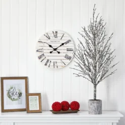 4’ Snowed Twig Artificial Christmas Tree In Decorative Planter -Cheap Artificial Trees Store artificial 4 snowed twig artificial tree in decorative planter nearly natural 366090