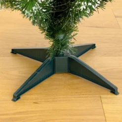 4' Snowy Pre-Lit Fiber Optic Artificial Christmas Tree With 40 Colorful LED Lights -Cheap Artificial Trees Store artificial 4 snowy pre lit fiber optic artificial christmas tree with 40 colorful led lights nearly natural 109580